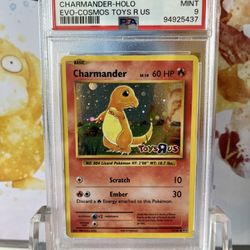 PSA 9 MINT Charmander Cosmo Holo Promo Pokemon Evolutions 