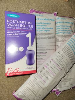 Postpartum  items ($10) and breast pump ($20)
