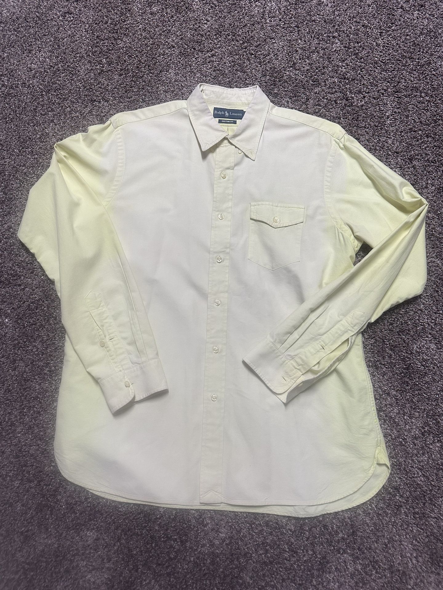 Men’s Ralph Lauren Button-Down Long Sleeved Shirt Large