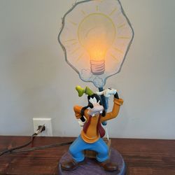 Disney Goofy Lamp Light Vintage Resin Mickey Mouse Donald Y2K 00s Rare