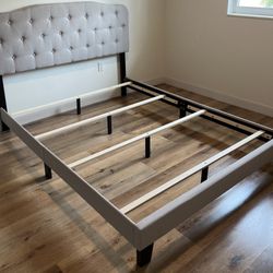 Bed Frame- Warm Grey