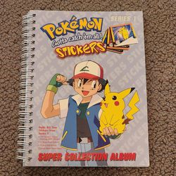 1999 Pokemon Stickers Series 1 Super Collection Album