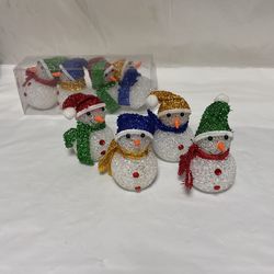 8 Pieces Snowman With Light