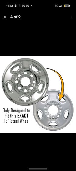 Chevy Express hubcaps van Chrome Skin Cover Overlay SET FOR 99-25 GMC Savana 16" Steel Wheels coverings