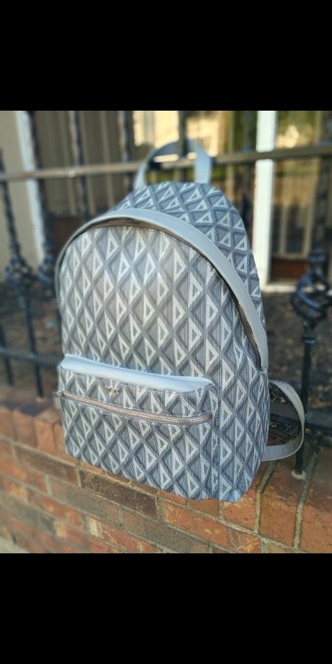 Christian Dior Mens Preloved Rider Gray Diamond Monogram Backpack W/ Matching Duffle Lingot S