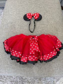 Minnie Mouse skirt and headband