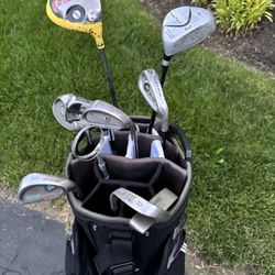 Puma Golf Bag And Clubs 
