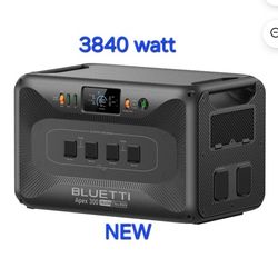 NEW BLUETTI Apex 300 Portable Power Station, 2764.8Wh LiFePO4 Battery, 3840W Max (7680W Surge Max),
AC Output, Expandable for Home Backup, RV, Off-Gri