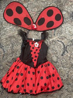 Kids Ladybug Costume Size 3/4
