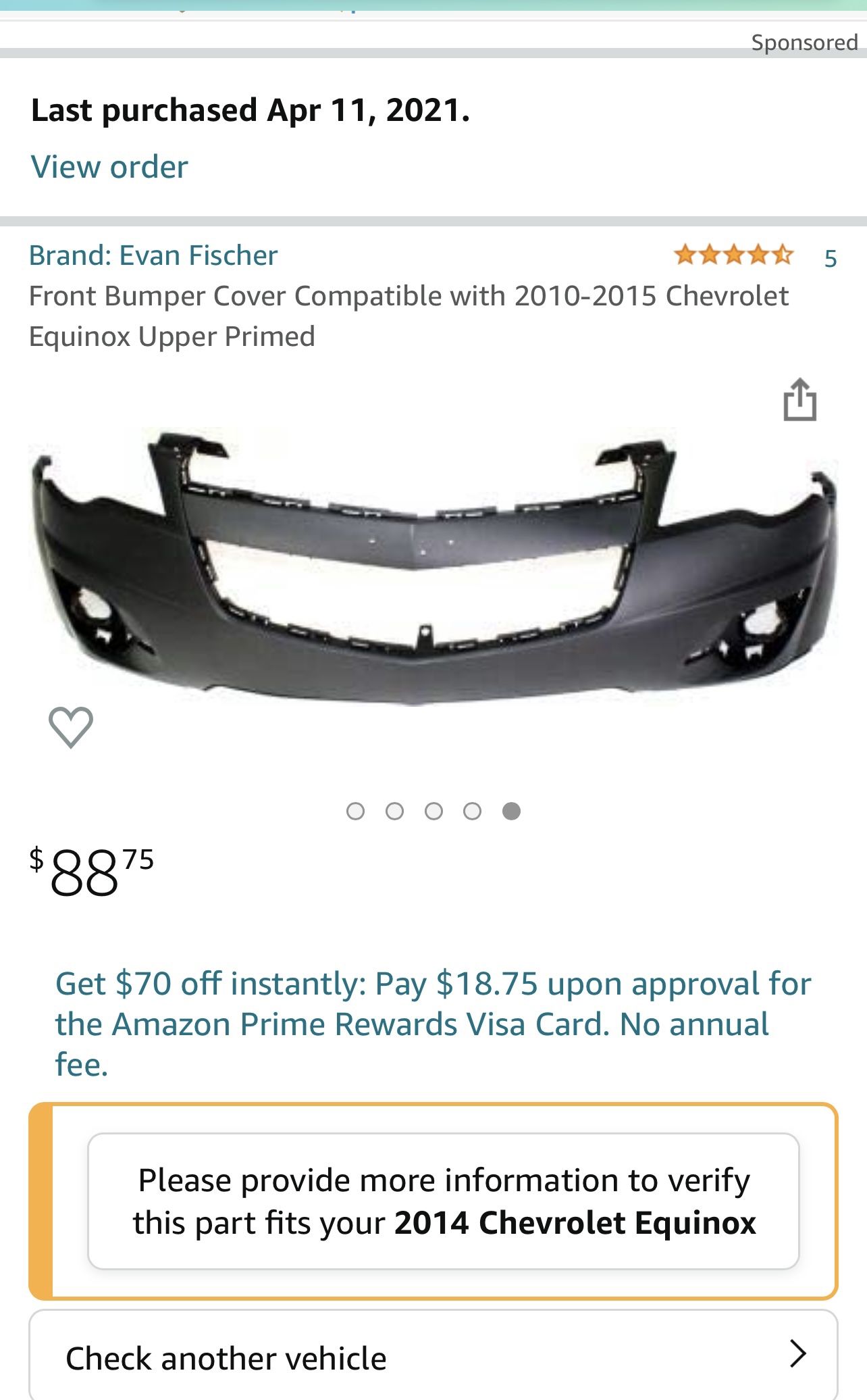 Front Bumper Cover