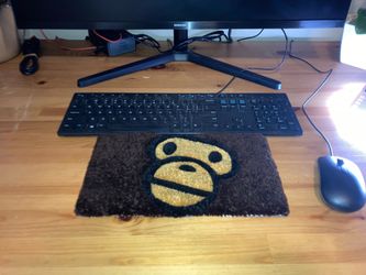 A Bathing Ape BAPE keyboard rug for desktop/laptop