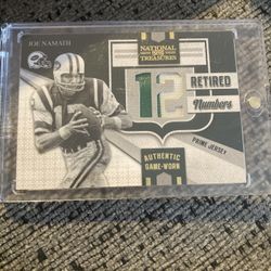 Joe Namath Patch Card