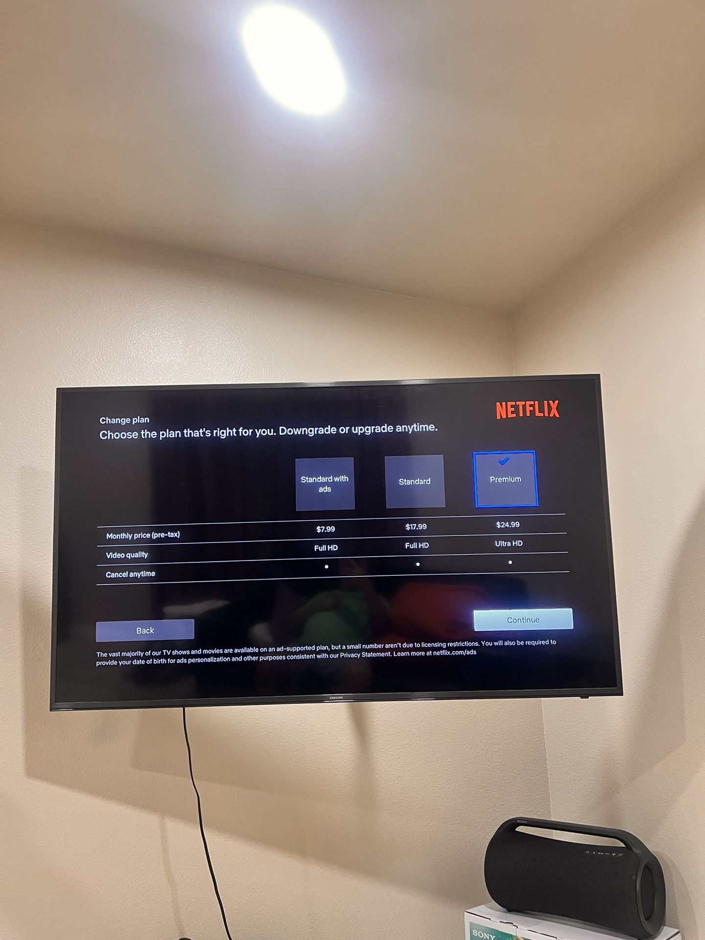 Samsung smart TV 65 Inch