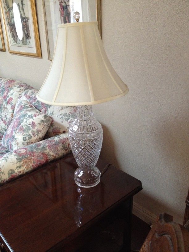 PAIR OF Waterford IRISH Crystal Lamps Reduced
