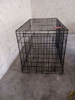 Black Wire Dog Kennel (Large Breed) 2 Doors