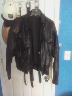 Leather Jacket Black. Men's