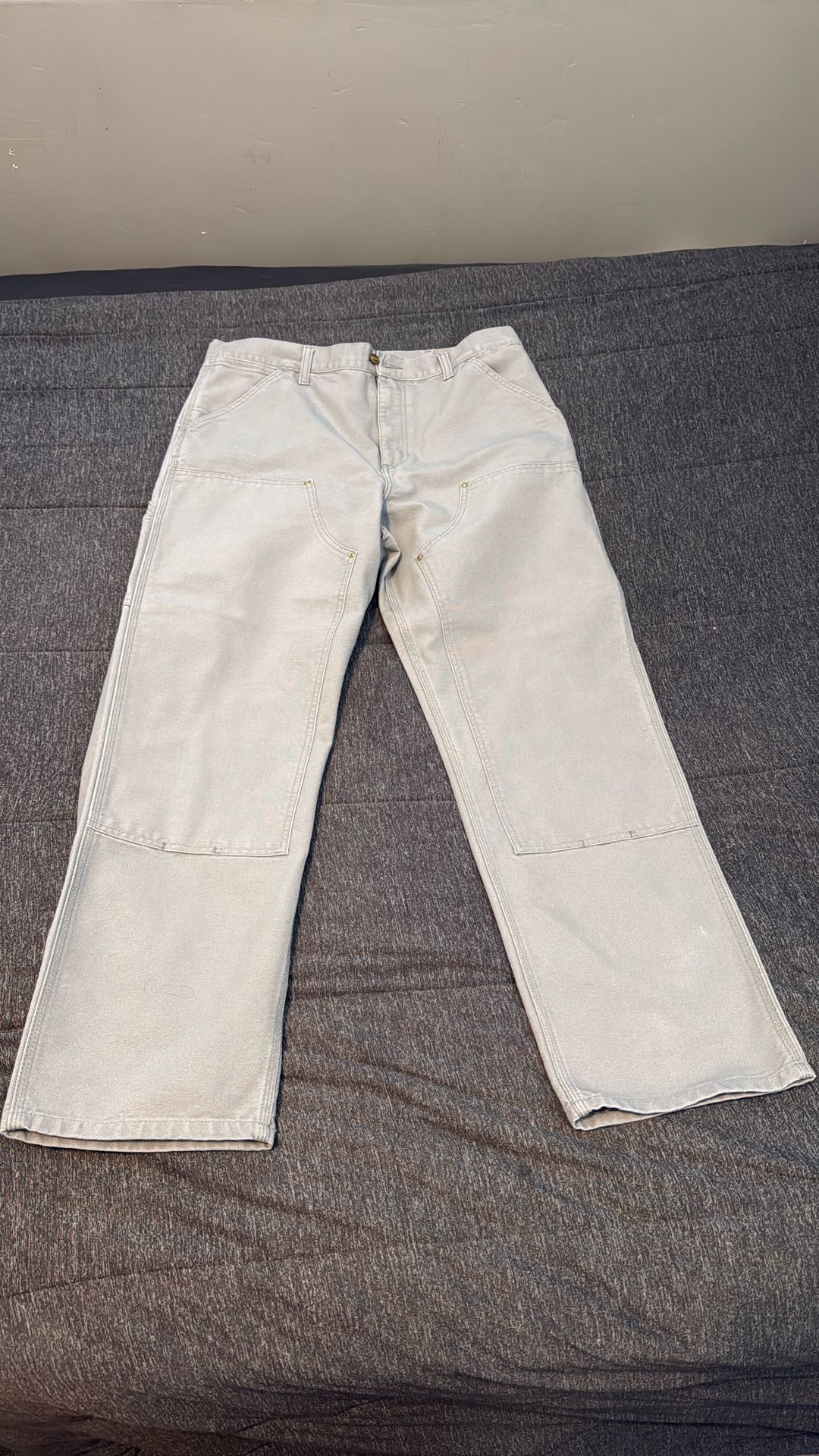 Carhartt double kneed grey pants