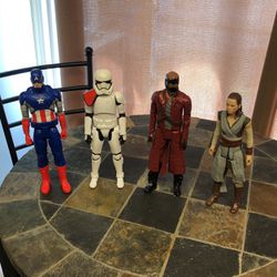 Star Wars Action Figures And Captain America