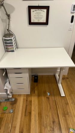 Adjustable standing desk from IKEA