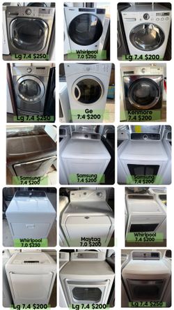 Eectric dryer Maytag Samsung LG Whirlpool Kenmore GE 