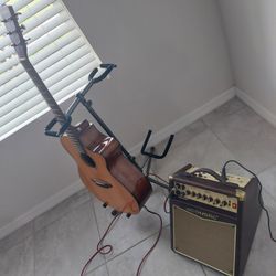 Greedlove Electric Acoustic Guitar Ref: Discovery Concerto CE with Amp.