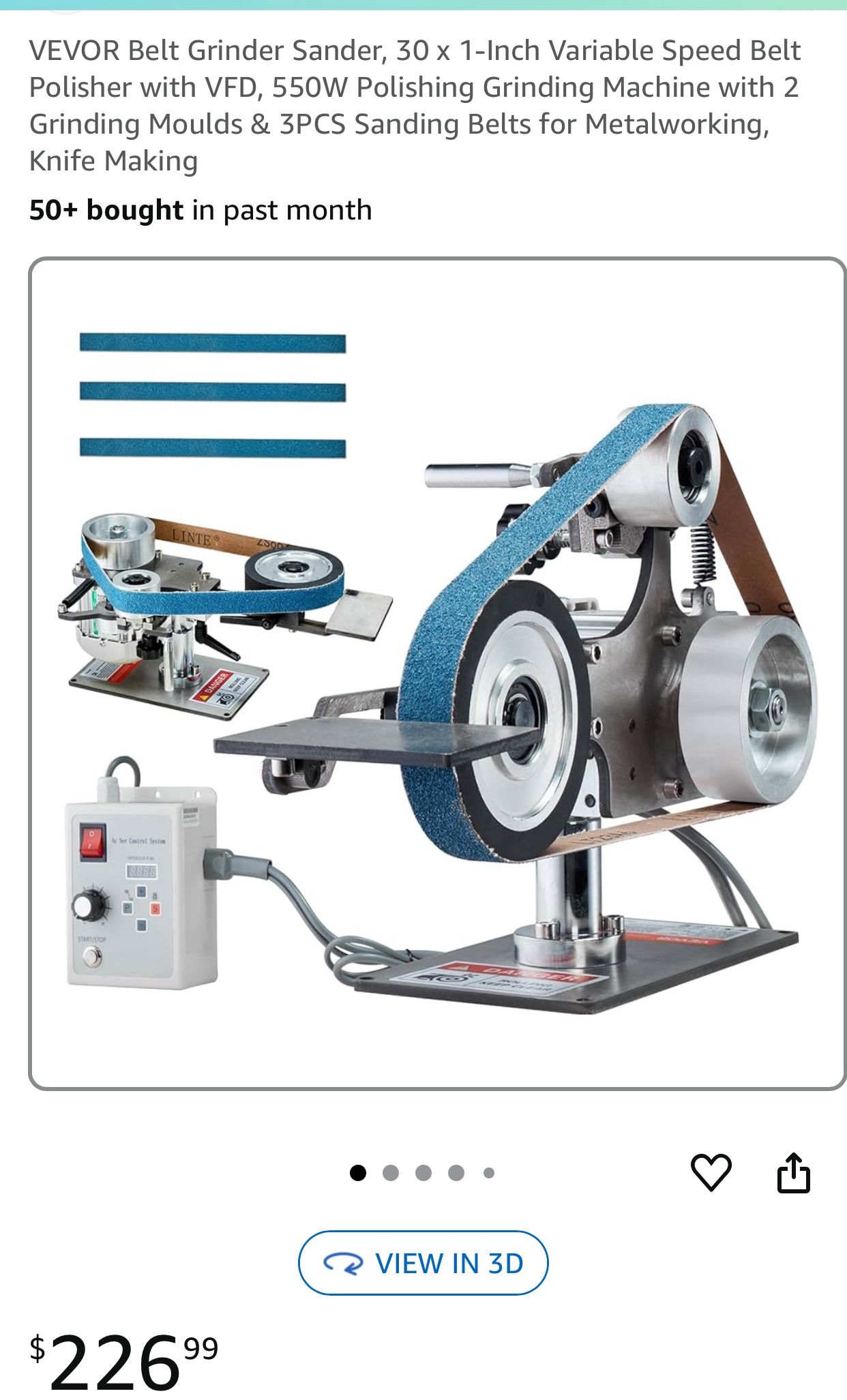 Belt Grinder Sander/Belt Grinder/Sander/Tools/Speed Belt Polisher