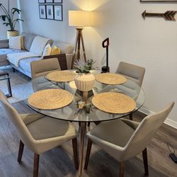 Dinning Table Set With 4 Chairs 