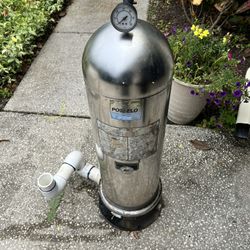 Vintage Pool Filter (Stainless Steel)