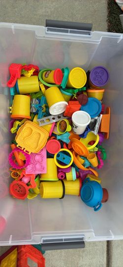 Play-Doh Large Lot with Tools and Molds