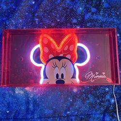 Disney's Minnie Mouse Neon LED Lamp Table Decor by Idea Nuova