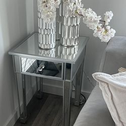 Mirrored Side Tables