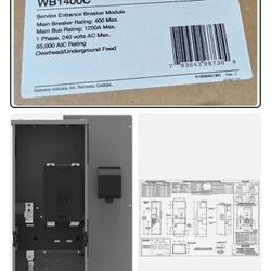 Siemens Main Disconnect WB1400C 400A Power Mod Service Entrance Breaker Module