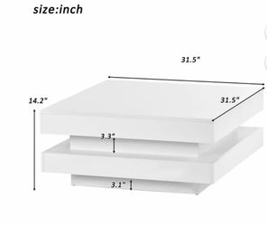 White coffee table