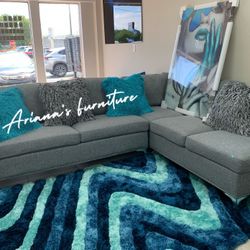 New Light Grey Sectional 