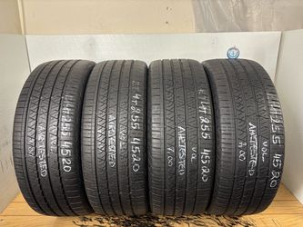 Set 4 tires 255 45 20 Continental Crosscontact lx sport high tread no repairs