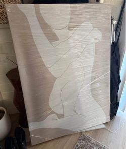 Neutral Silhouette Figure Canvas