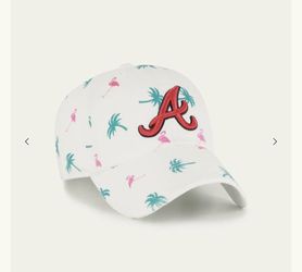 NEW 47 Brand Atlanta Braves Palm Tree Printfetti ’47 Clean Up Hat