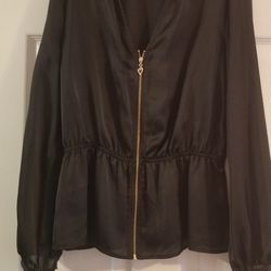 Brand New Thalia Sodi Black Blouse Size Medium 