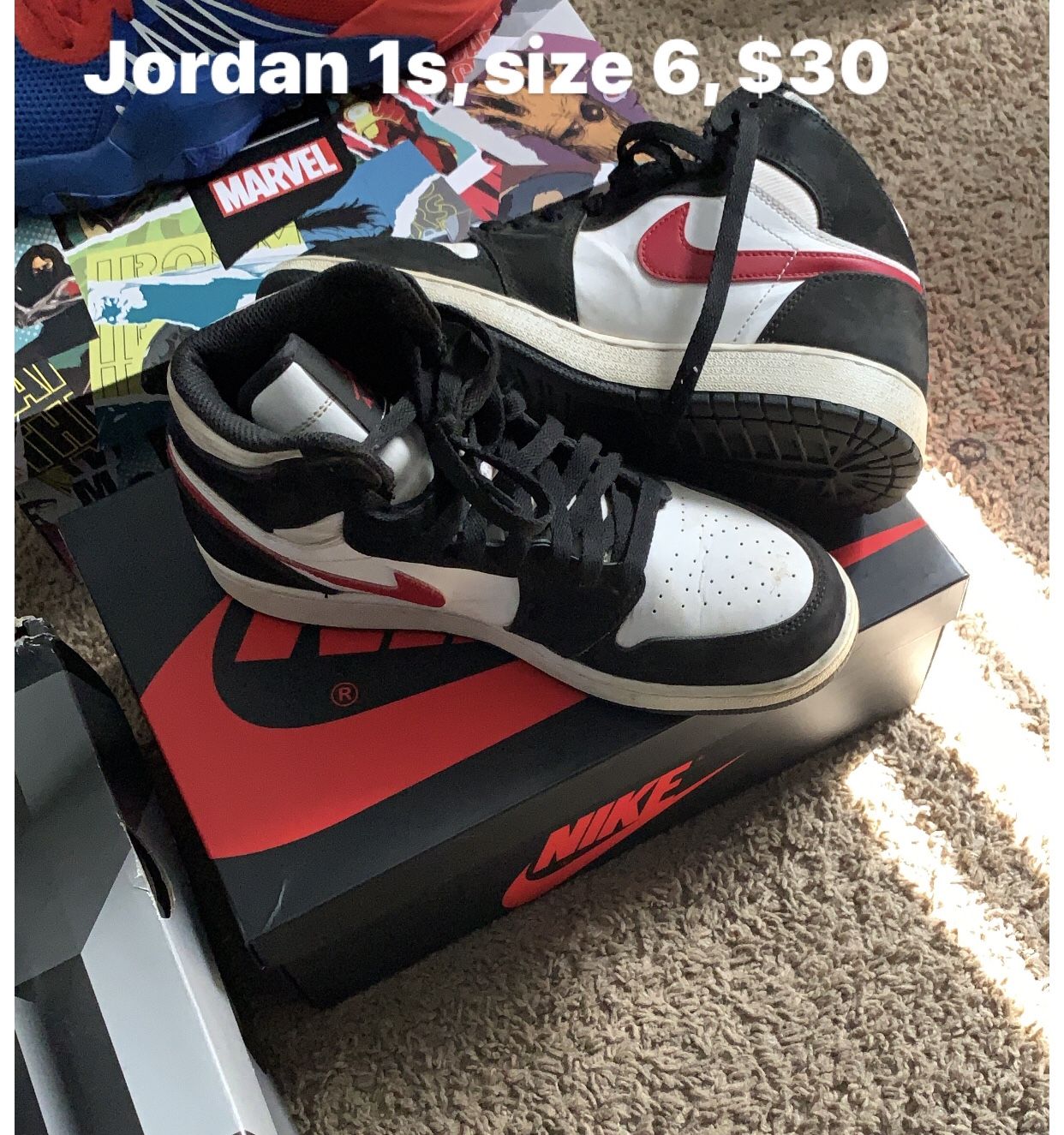 Jordan, 1’s, size 6y, Boys