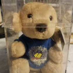 Jimmy Johnson. Teddy Bear. in Storage Container
