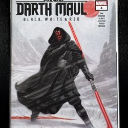 STAR WARS: DARTH MAUL - BLACK, WHITE & RED #4-NM