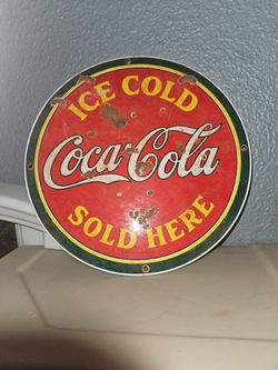Ceramic Coca Cola 11 inch Sign
