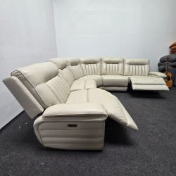 Can Deliver! $2400 OFF Like New Light Gray Electric Recliner Sectional Sofa Couch