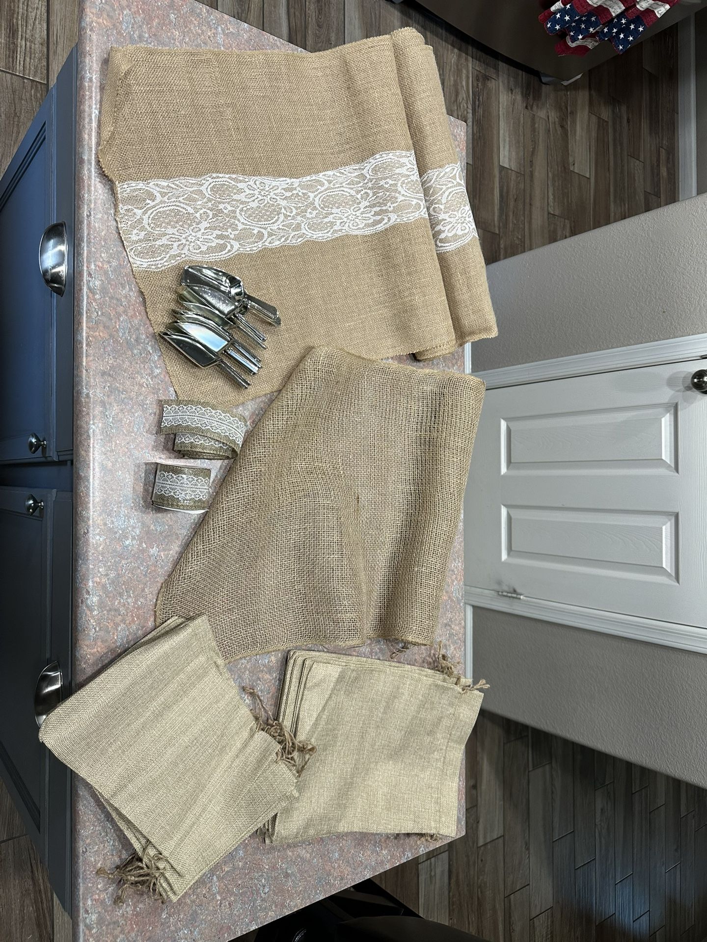 Burlap party decor set - all sold together