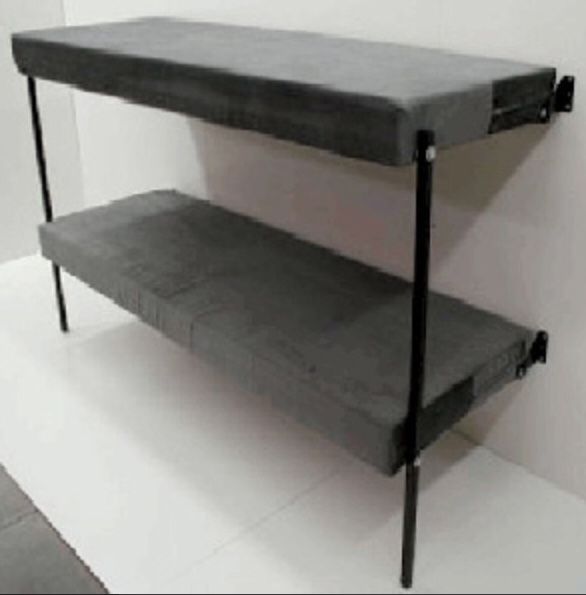 RV- TRAILER WALL Folding Bunk Bed w/ Mattress