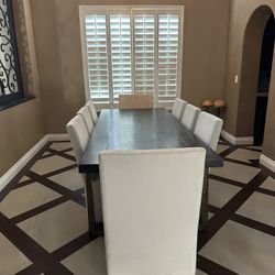 Restoration Hardware T Brace Dining Table 