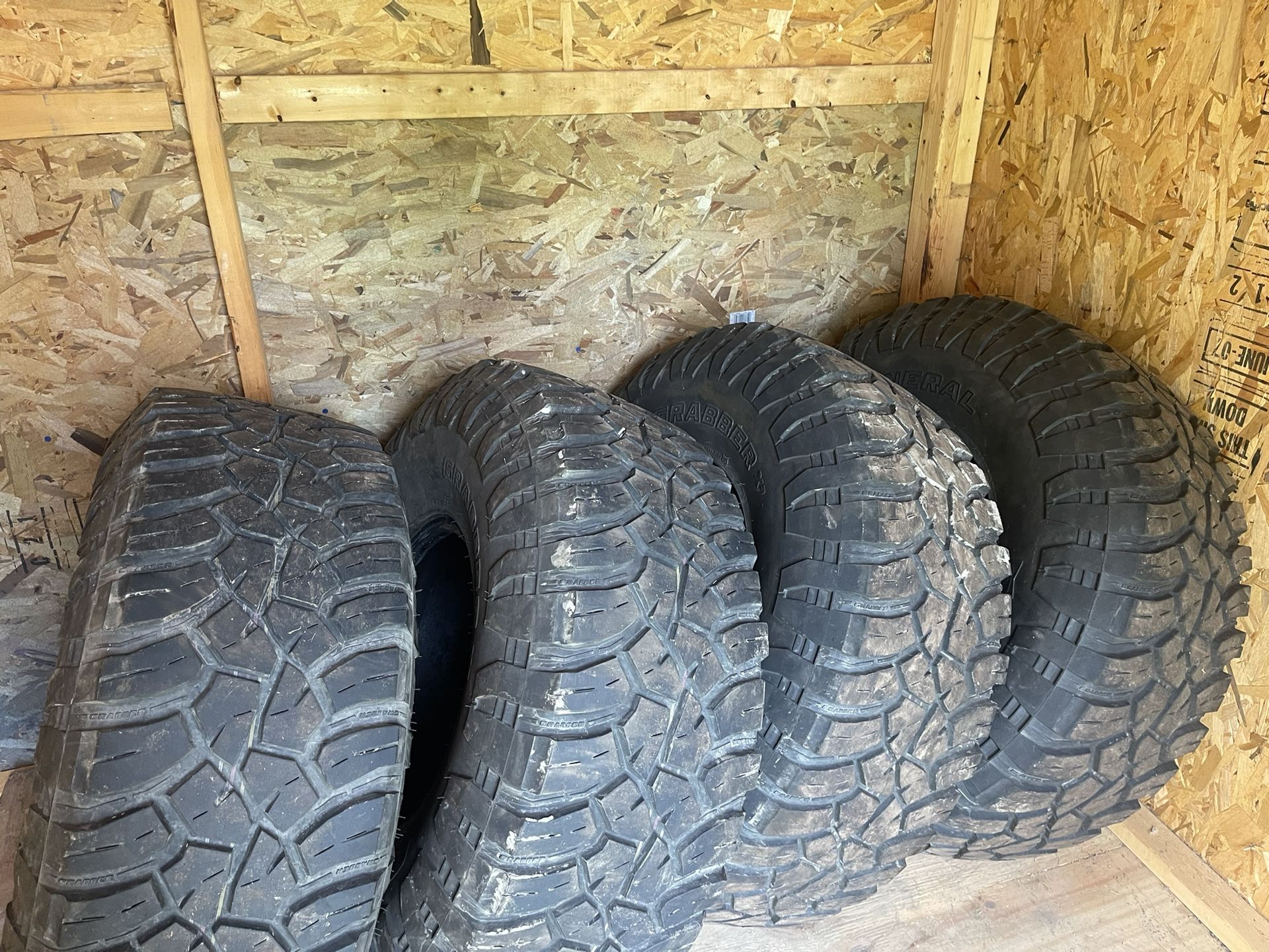 Tires From a 88 GMC Suburban But Could Be Used On A Truck.