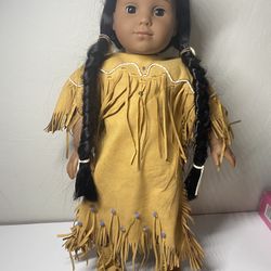 Pleasant Company American Girl 18" Doll Original Kaya Outfit Moccassins 