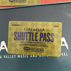 Coachella Weekend 2 Shuttle Pass $50