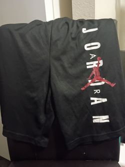 Jordan Air Shorts (Black and Red)